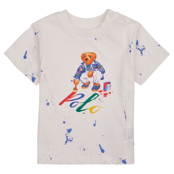 Abbigliamento Unisex bambino T-shirt maniche corte Polo Ralph Lauren BEAR SS CN-KNIT SHIRTS-T-SHIRT Bianco