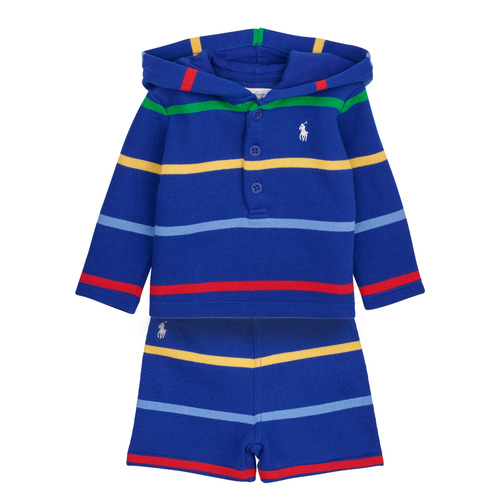 Abbigliamento Bambino Completo Polo Ralph Lauren LS HOOD SET-SETS-SHORT SET Multicolore