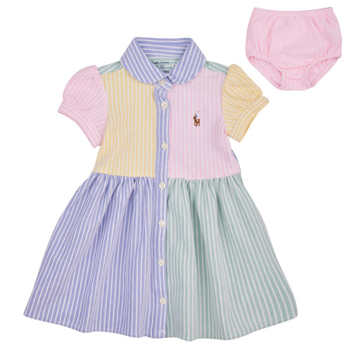 Abbigliamento Bambina Abiti corti Polo Ralph Lauren COLOR BLK DR-DRESSES-DAY DRESS Multicolore