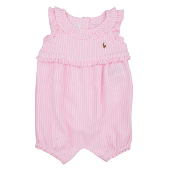 Abbigliamento Bambina Tuta jumpsuit / Salopette Polo Ralph Lauren YDOXMSHBBL-ONE PIECE-SHORTALL Rosa