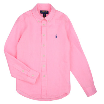 Abbigliamento Unisex bambino Camicie maniche lunghe Polo Ralph Lauren CLBDPPC-SHIRTS-SPORT SHIRT Rosa