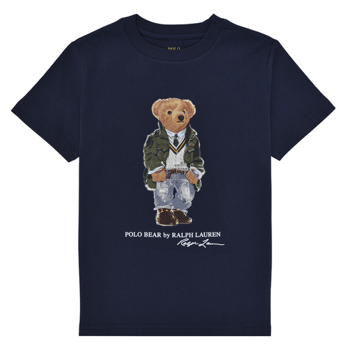 Abbigliamento Unisex bambino T-shirt maniche corte Polo Ralph Lauren SS CN-KNIT SHIRTS-T-SHIRT Marine