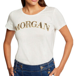 Abbigliamento Donna T-shirt & Polo Morgan 232-DZANZI Bianco