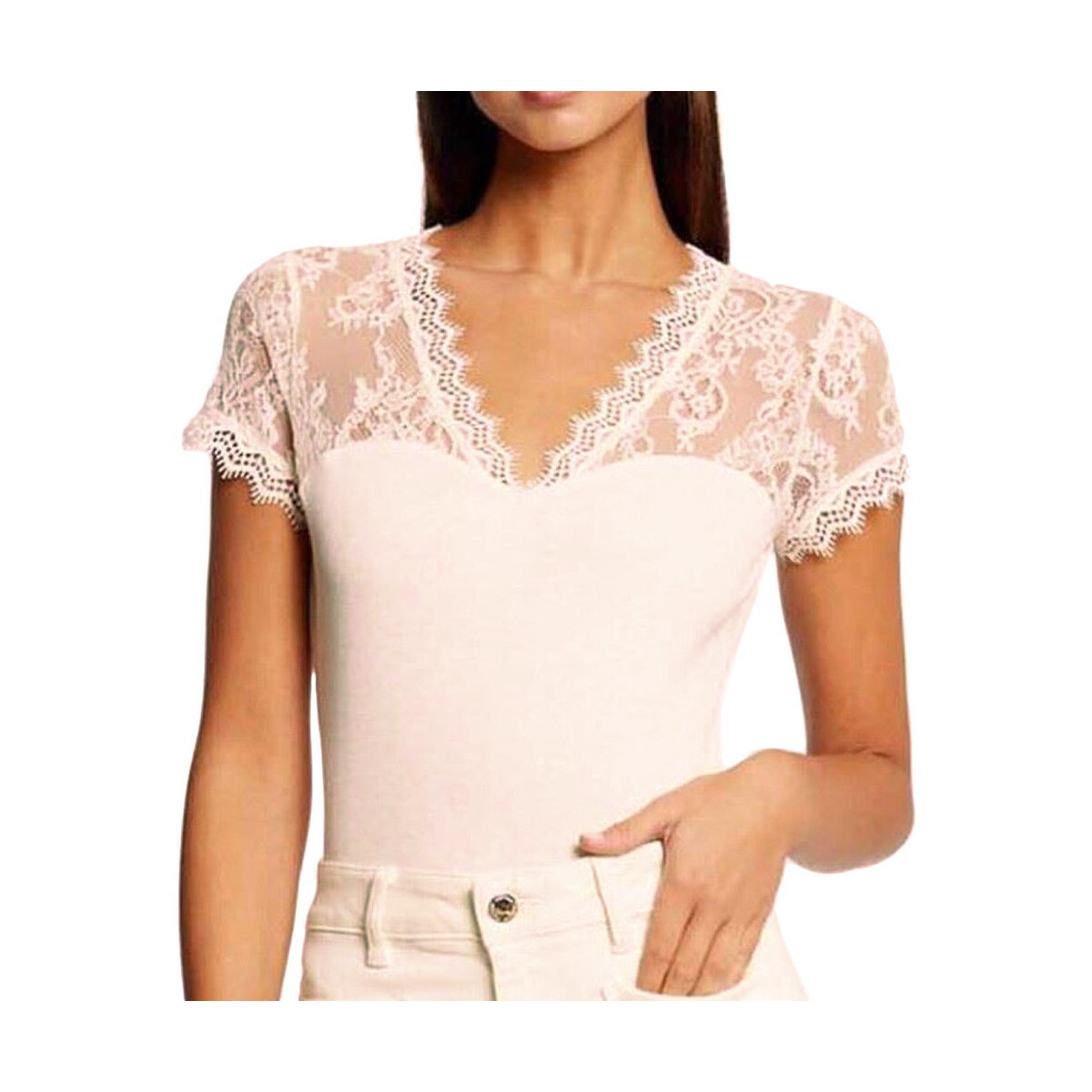 Abbigliamento Donna T-shirt & Polo Morgan 232-DLAMI Bianco