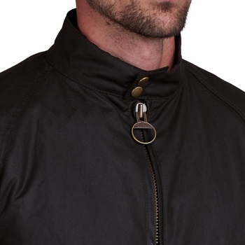 Barbour INTERNATIONAL Steve McQueen Merchant Wax Jacket - Black Nero