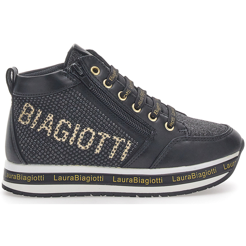 Scarpe Bambina Sneakers Laura Biagiotti 8712 Nero