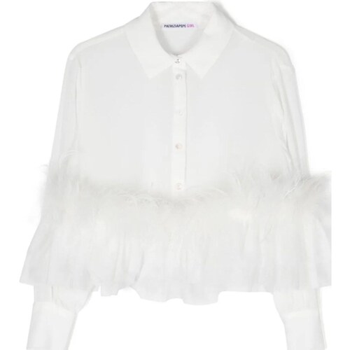 Abbigliamento Bambina Camicie Patrizia Pepe 7C0228-A314 Bianco
