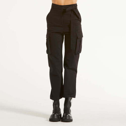Abbigliamento Donna Pantaloni da tuta Pinko pantalone cargo cotone lavato nero Nero