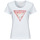 Abbigliamento Donna T-shirt maniche corte Guess RN SATIN TRIANGLE Bianco