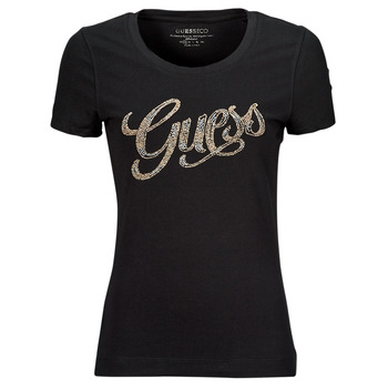 Abbigliamento Donna T-shirt maniche corte Guess GUESS SCRIPT Nero