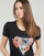Abbigliamento Donna T-shirt maniche corte Guess TROPICAL TRIANGLE Nero