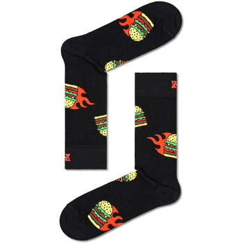 Biancheria Intima Calzini Happy socks Flaming Burger Socks Nero