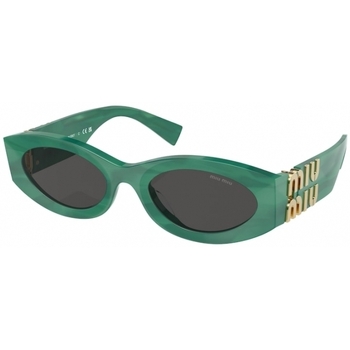Orologi & Gioielli Donna Occhiali da sole Miu Miu MU 11WS Occhiali da sole, Verde/Grigio scuro, 54 mm Verde