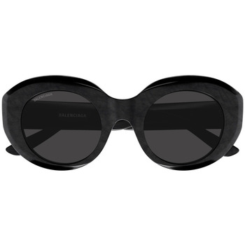 Balenciaga BB0235S Occhiali da sole, Nero/Grigio, 52 mm Nero