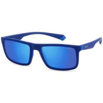 Orologi & Gioielli Uomo Occhiali da sole Polaroid PLD 2134/S Occhiali da sole, Blu/Azzurro, 56 mm Blu