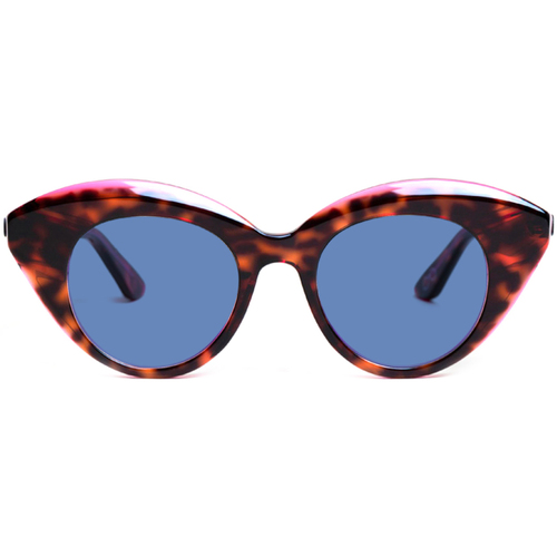 Orologi & Gioielli Donna Occhiali da sole Fabbricatorino 1407 Venosa Occhiali da sole, Tartaruga rosa/Azzurro, 46 mm Altri