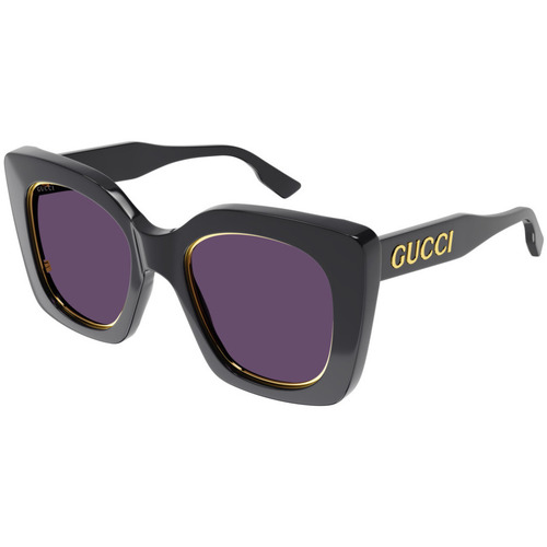 Orologi & Gioielli Donna Occhiali da sole Gucci GG1151S Occhiali da sole, Grigio/Viola, 51 mm Grigio