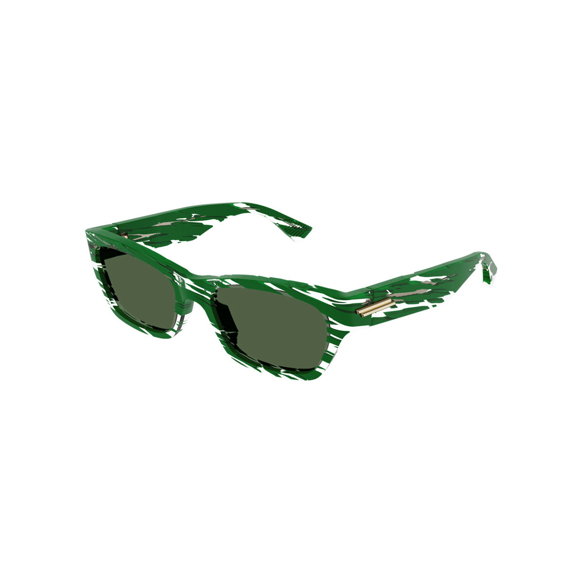 Orologi & Gioielli Occhiali da sole Bottega Veneta BV1143S Occhiali da sole, Verde/Verde, 55 mm Verde