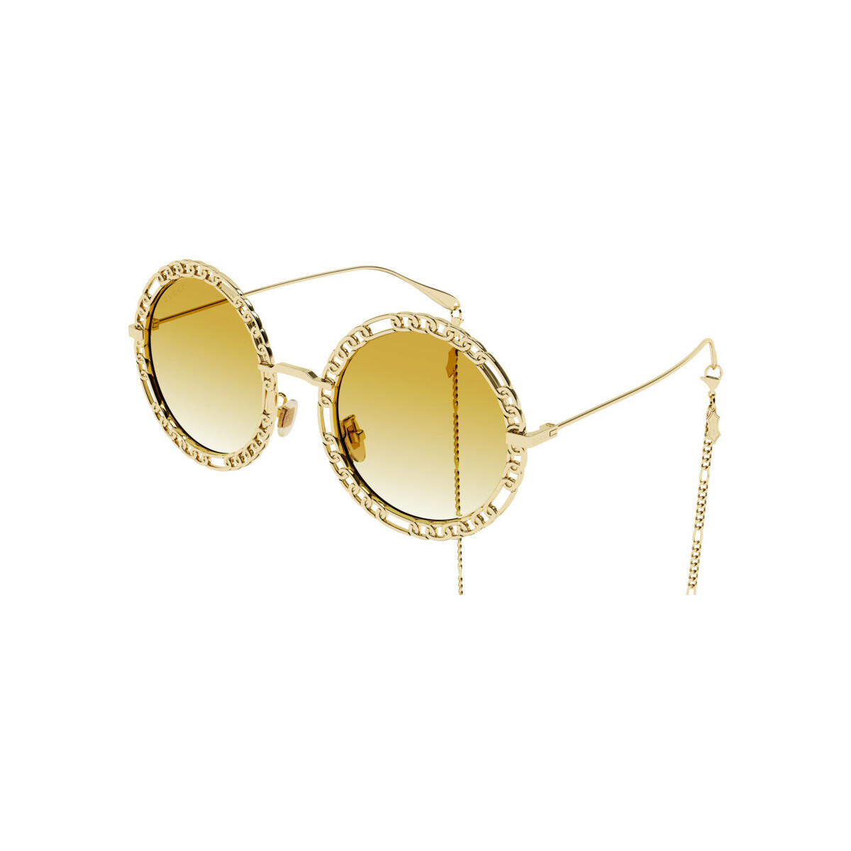 Orologi & Gioielli Donna Occhiali da sole Gucci GG1113S Occhiali da sole, Oro/Giallo, 53 mm Oro