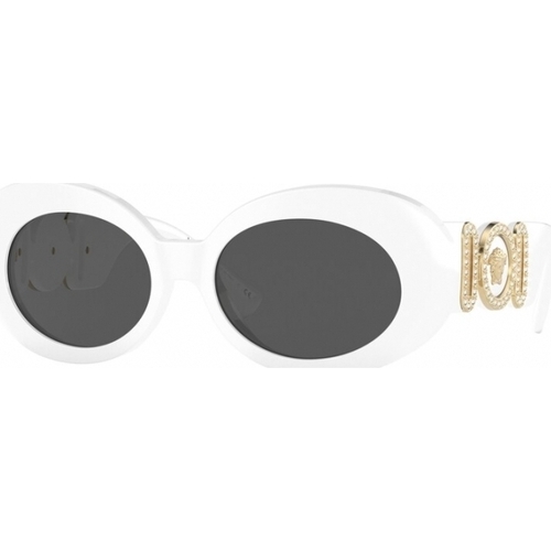 Orologi & Gioielli Donna Occhiali da sole Versace VE4426BU Occhiali da sole, Bianco/Grigio, 54 mm Bianco