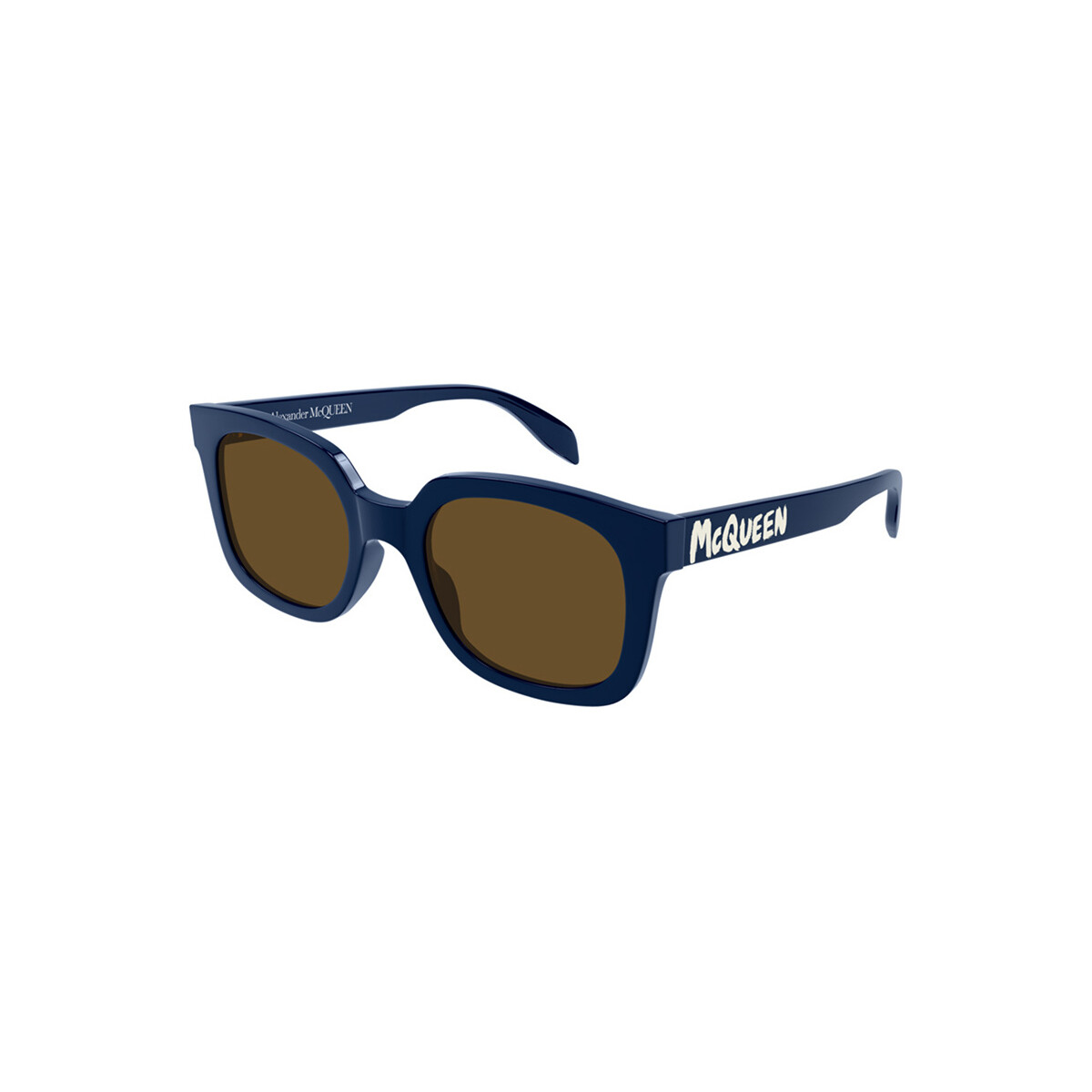 Orologi & Gioielli Uomo Occhiali da sole McQ Alexander McQueen AM0348S Occhiali da sole, Blu/Marrone, 53 Blu