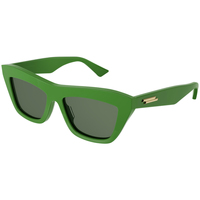 Orologi & Gioielli Occhiali da sole Bottega Veneta BV1121S Occhiali da sole, Verde/Verde, 55 mm Verde