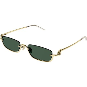 Orologi & Gioielli Occhiali da sole Gucci GG1278S Occhiali da sole, Oro/Verde, 55 mm Oro