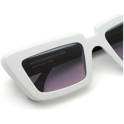 Orologi & Gioielli Occhiali da sole Retrosuperfuture ZV5 Coccodrillo Occhiali da sole, Bianco/Bl Bianco