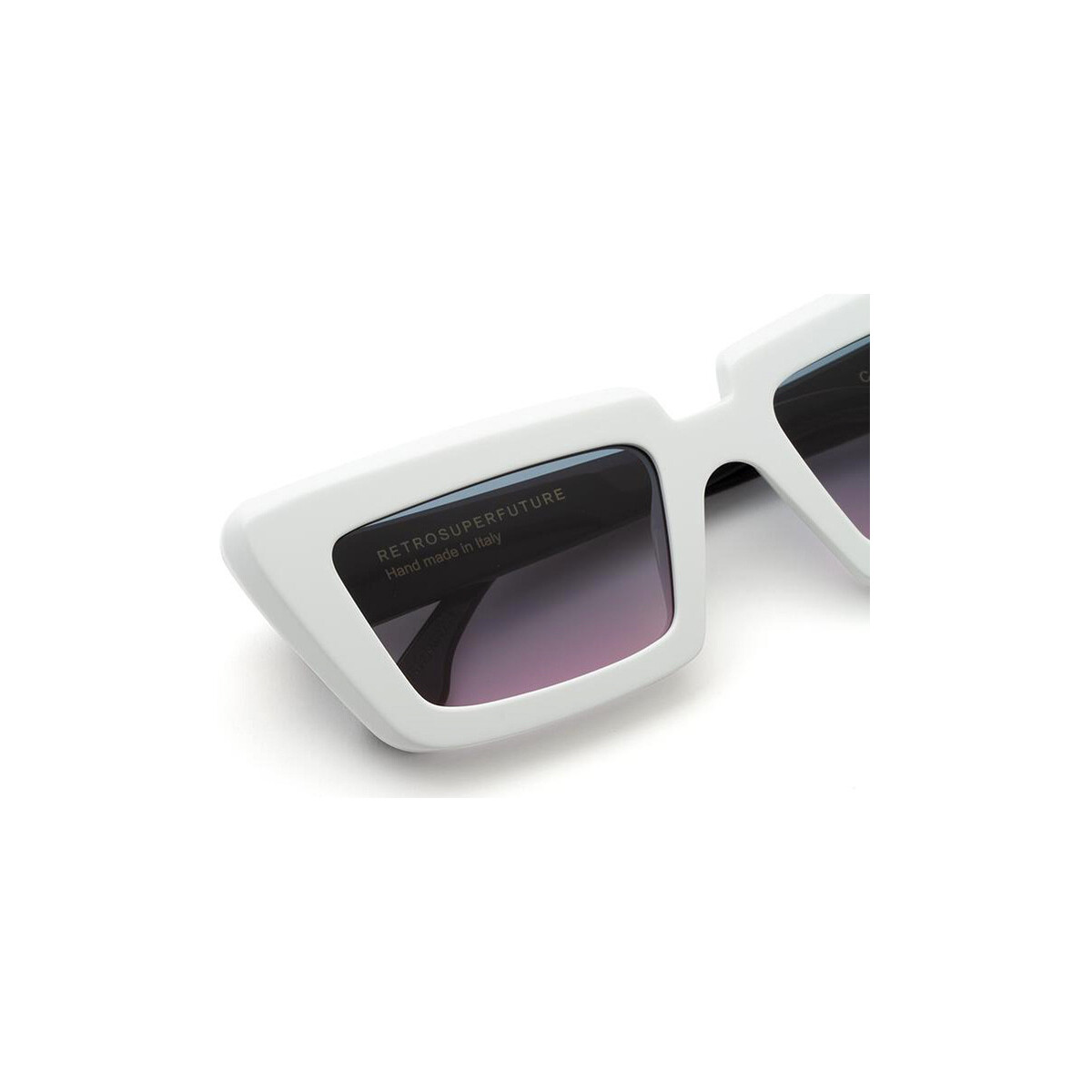 Orologi & Gioielli Occhiali da sole Retrosuperfuture ZV5 Coccodrillo Occhiali da sole, Bianco/Bl Bianco
