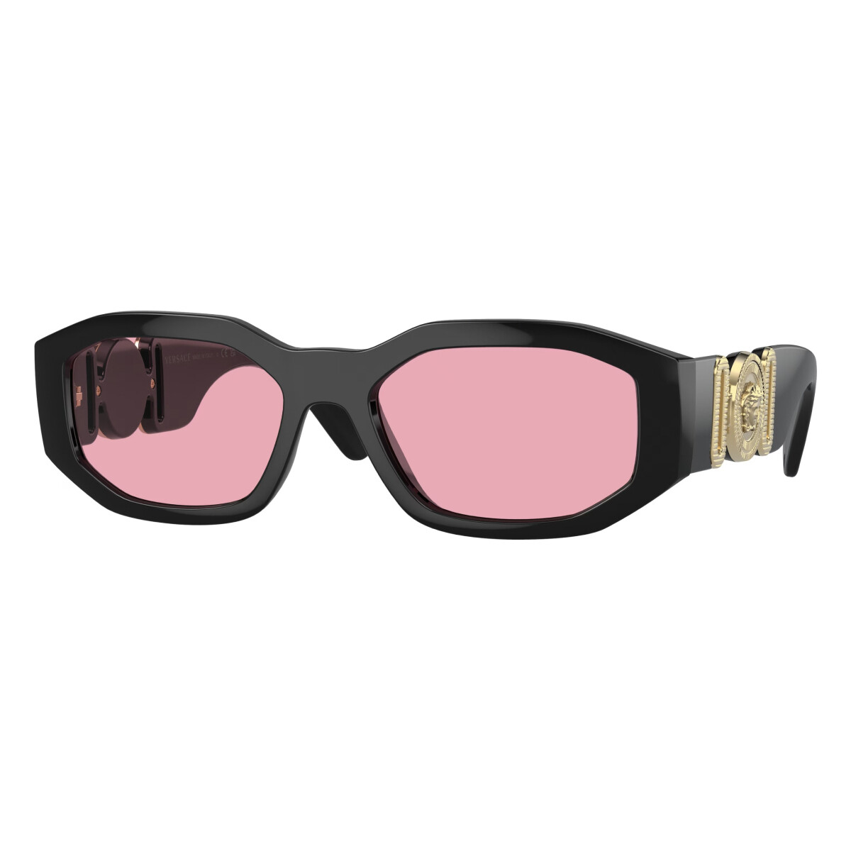 Orologi & Gioielli Occhiali da sole Versace VE4361 Occhiali da sole, Nero/Rosa, 53 mm Nero