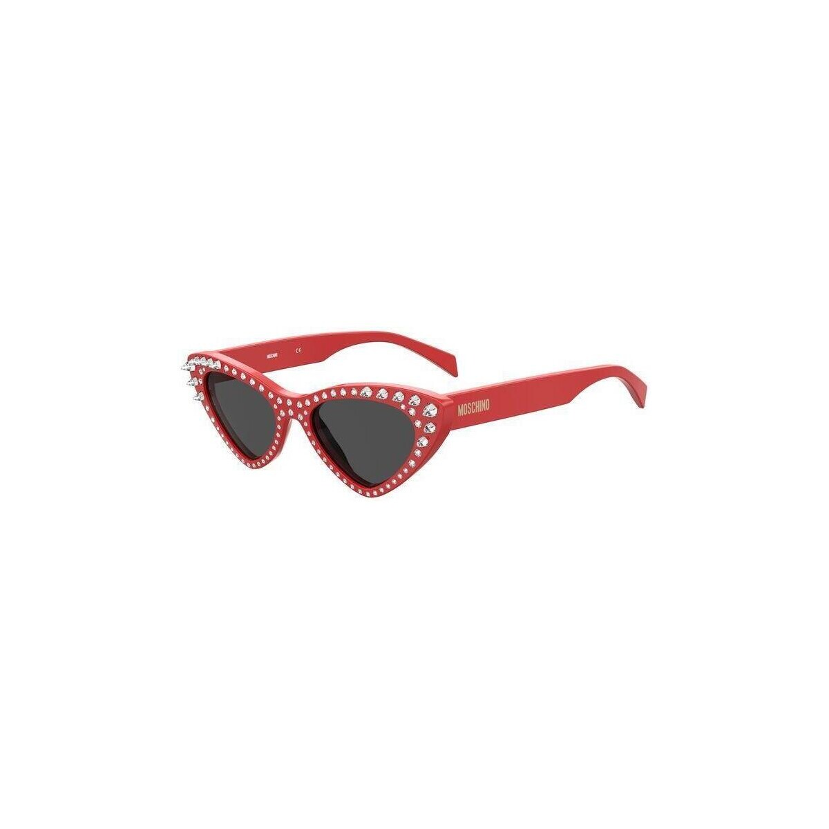 Orologi & Gioielli Donna Occhiali da sole Moschino MOS006/S/STR Occhiali da sole, Rosso/Grigio, 52 mm Rosso