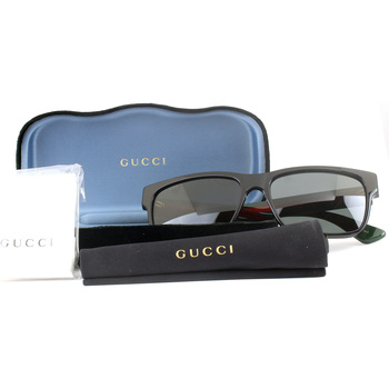 Gucci GG0340S Occhiali da sole, Nero, 58 mm Nero