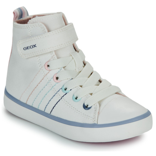 Scarpe Bambina Sneakers alte Geox J GISLI GIRL Bianco