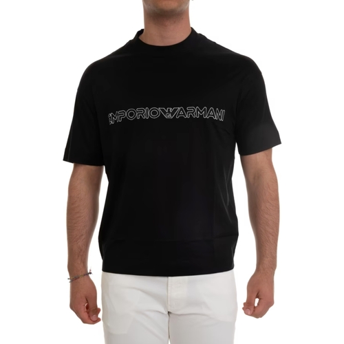 Abbigliamento Uomo T-shirt & Polo Emporio Armani  Nero