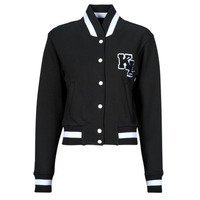 Abbigliamento Donna Giubbotti Karl Lagerfeld varsity sweat jacket Nero / Bianco