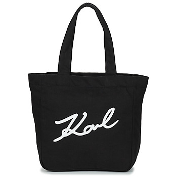 Borse Donna Tote bag / Borsa shopping Karl Lagerfeld K/SIGNATURE CANVAS SHOPPER Nero