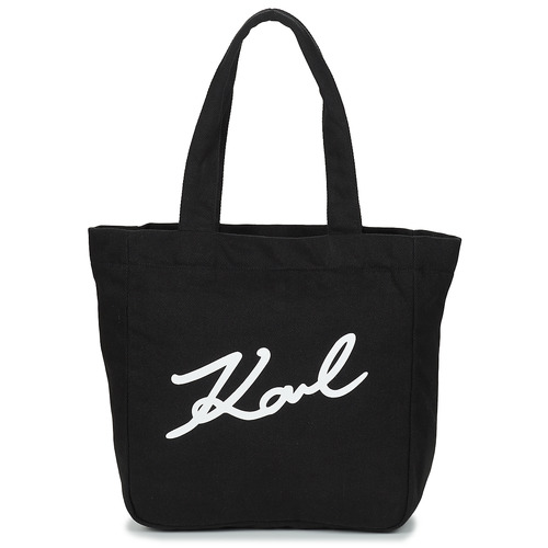 Borse Donna Tote bag / Borsa shopping Karl Lagerfeld K/SIGNATURE CANVAS SHOPPER Nero