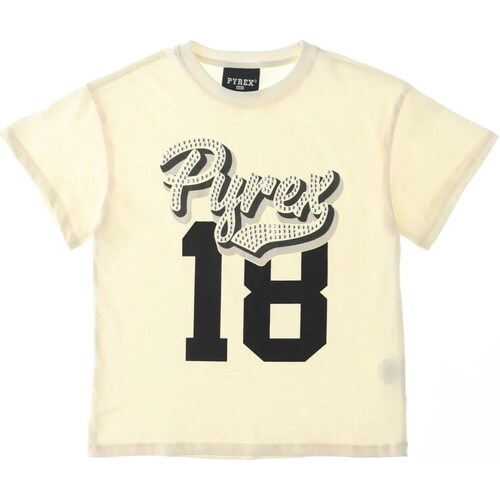 Abbigliamento Bambina T-shirt maniche corte Pyrex JGTH158 Beige