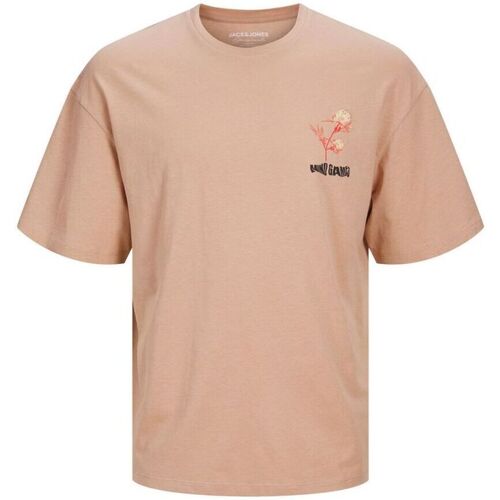 Abbigliamento Uomo T-shirt & Polo Jack & Jones 12255697 GAMESTEE-TAN Marrone