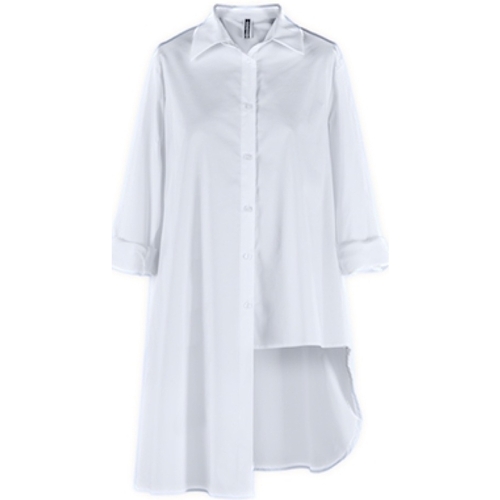 Abbigliamento Donna Top / Blusa Wendy Trendy Shirt 220511 - White Bianco