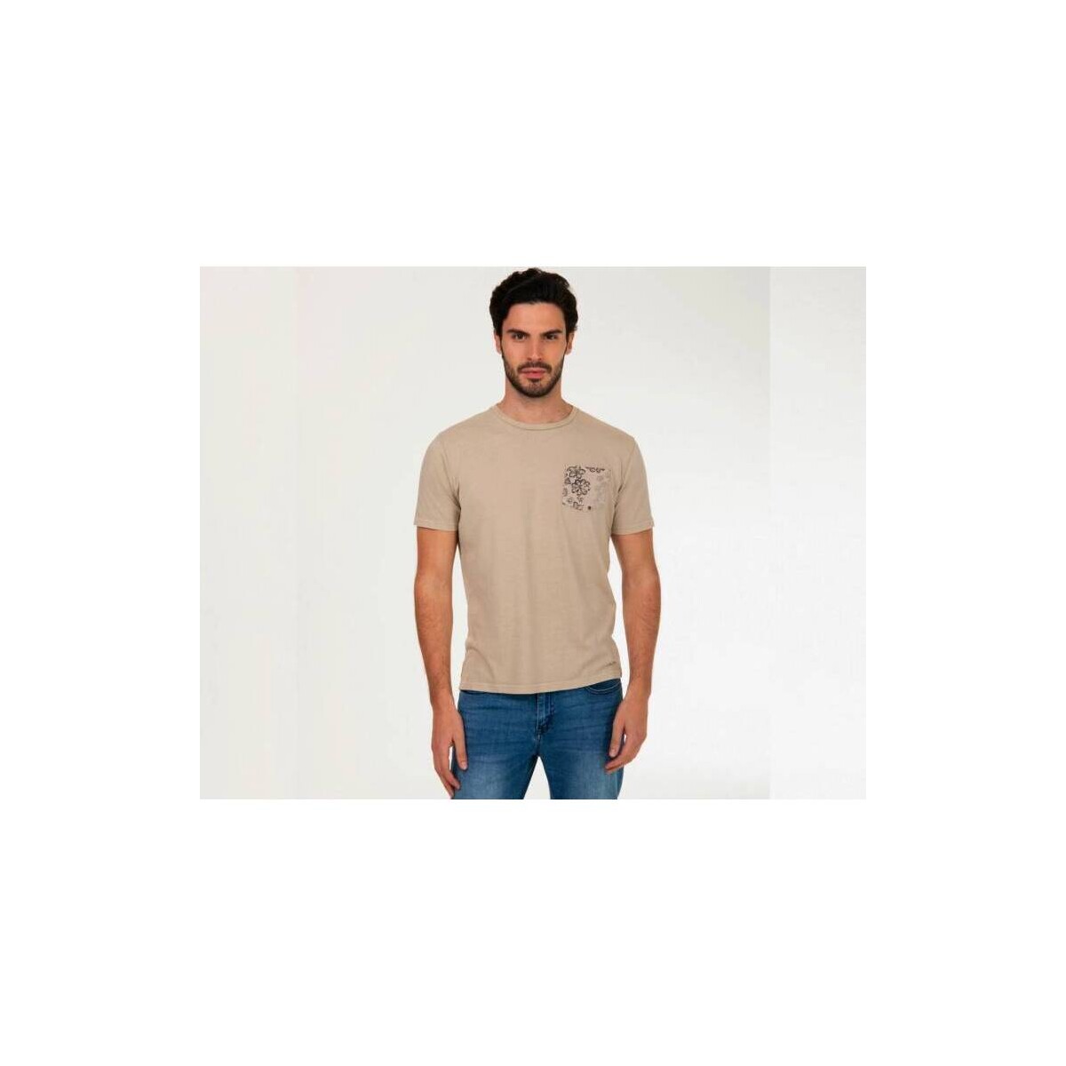 Abbigliamento Uomo T-shirt maniche corte Mark Up MARKUP T-SHIRT UOMO MK491057 Beige