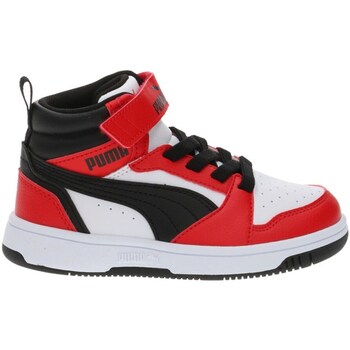 Puma 393832 Sneakers Bambino Bianco/nero/rosso Rosso