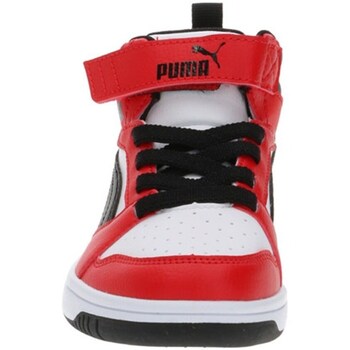 Puma 393832 Sneakers Bambino Bianco/nero/rosso Rosso