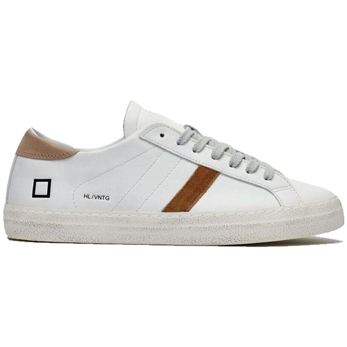 Scarpe Donna Sneakers Date Hill Low Vintage Calf White-Beige Bianco