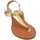 Scarpe Donna Sandali Malu Shoes Sandalo basso oro infradito in morbida ecopelle cinturino alla Oro