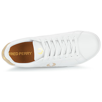 Fred Perry B722 Leather Bianco / Dore