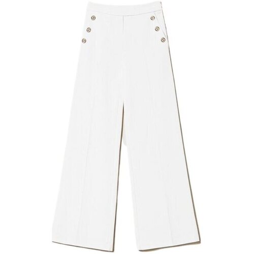 Abbigliamento Donna Pantaloni Twin Set  Bianco