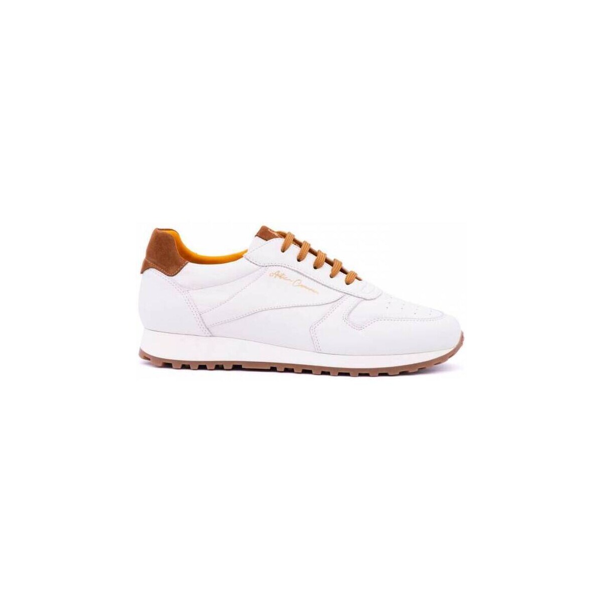 Scarpe Uomo Sneakers Antica Cuoieria SNEAKERS UOMO 22689-COGNAC Bianco