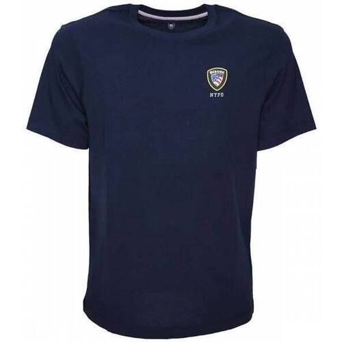 Abbigliamento Uomo T-shirt maniche corte Blauer T-SHIRT UOMO 22SBLUH02484 Blu