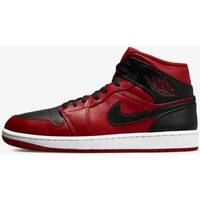 Scarpe Uomo Sneakers Nike AIR JORDAN 1 MID 554724-660 Rosso
